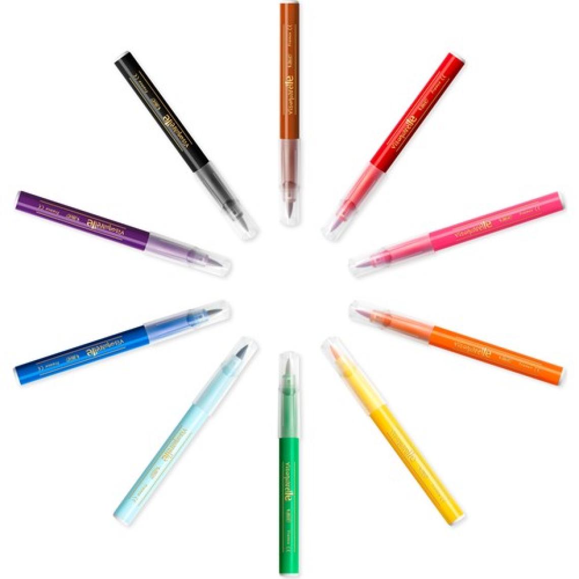 BIC Kids Visaquarelle Fırça Uçlu Keçeli Boya Kalemi 10 Renk