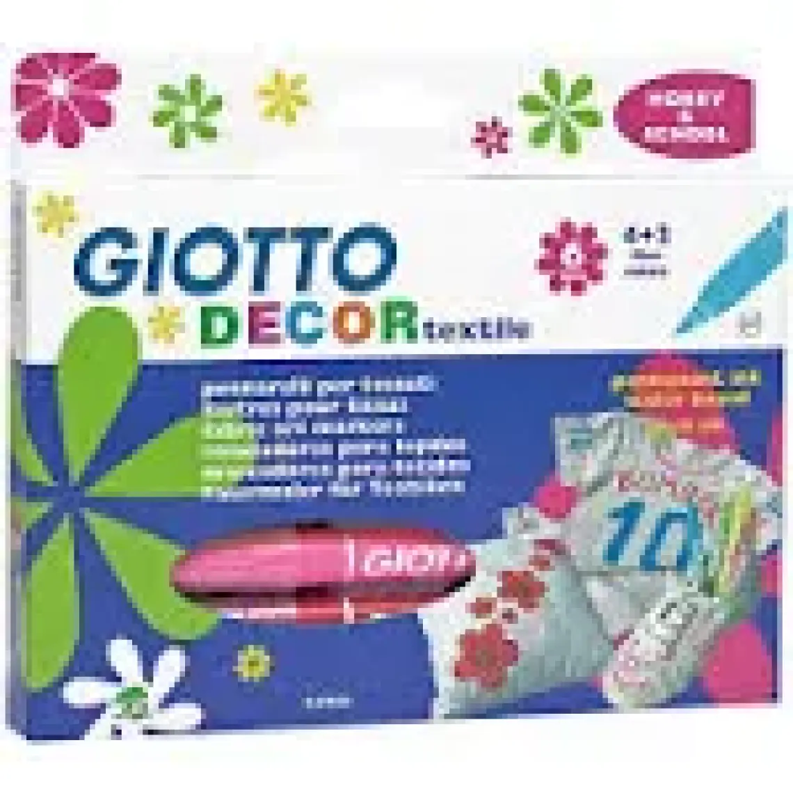 Giotto Decor Textile Kumaş Boyama Kalemi 6 Renk