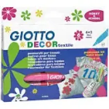 Giotto Decor Textile Kumaş Boyama Kalemi 6 Renk