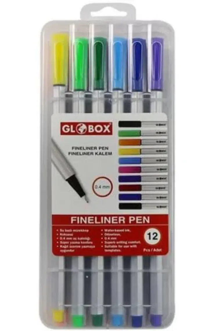 Globox Fineliner Kalem 10 Renk