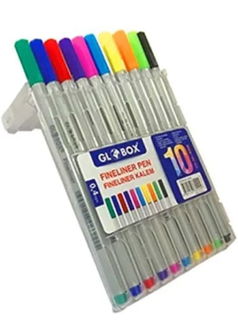 Globox Fineliner Kalem 10 Renk