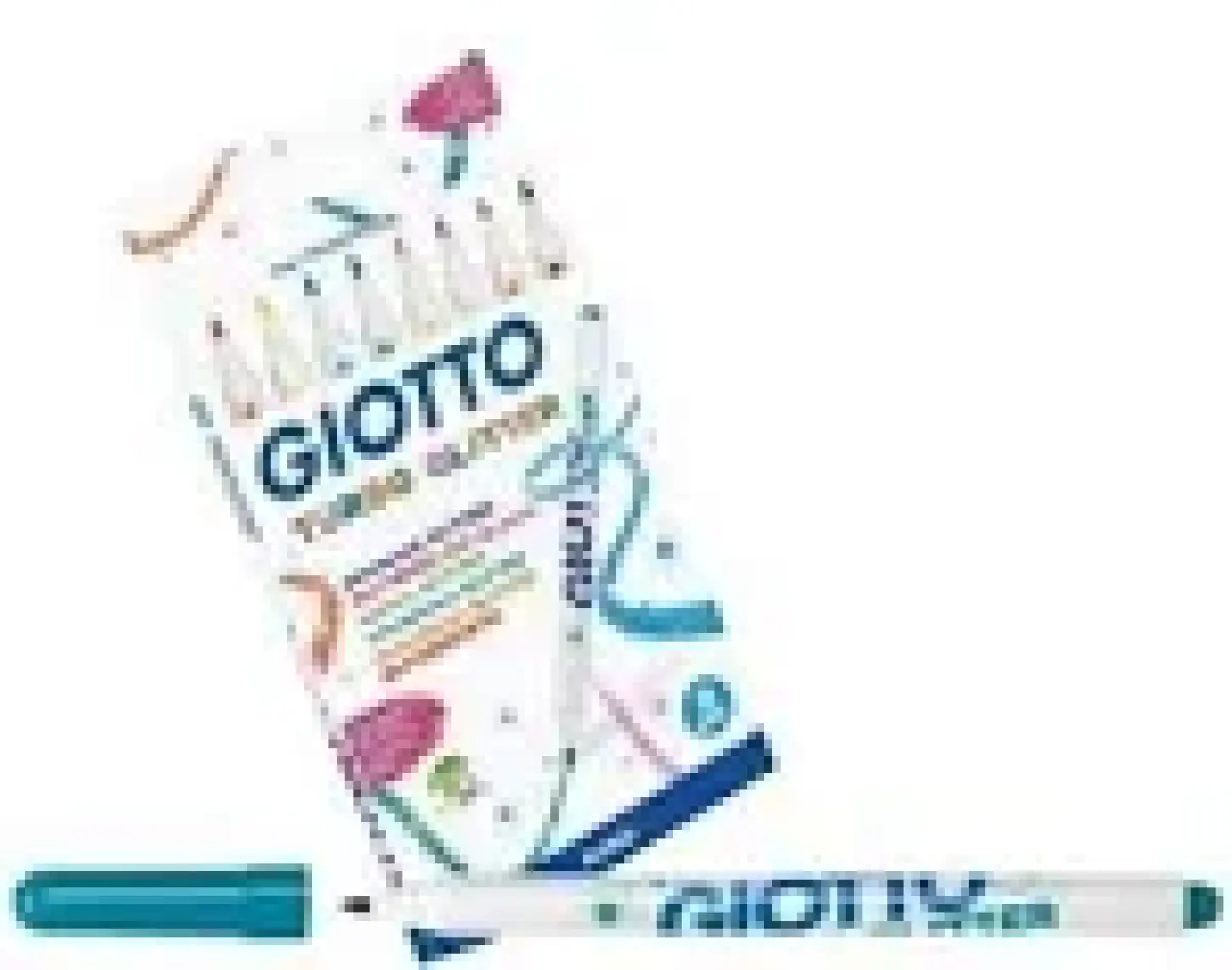 Giotto Simli Keçeli Kalem Turbo Glitter 8'li 425800