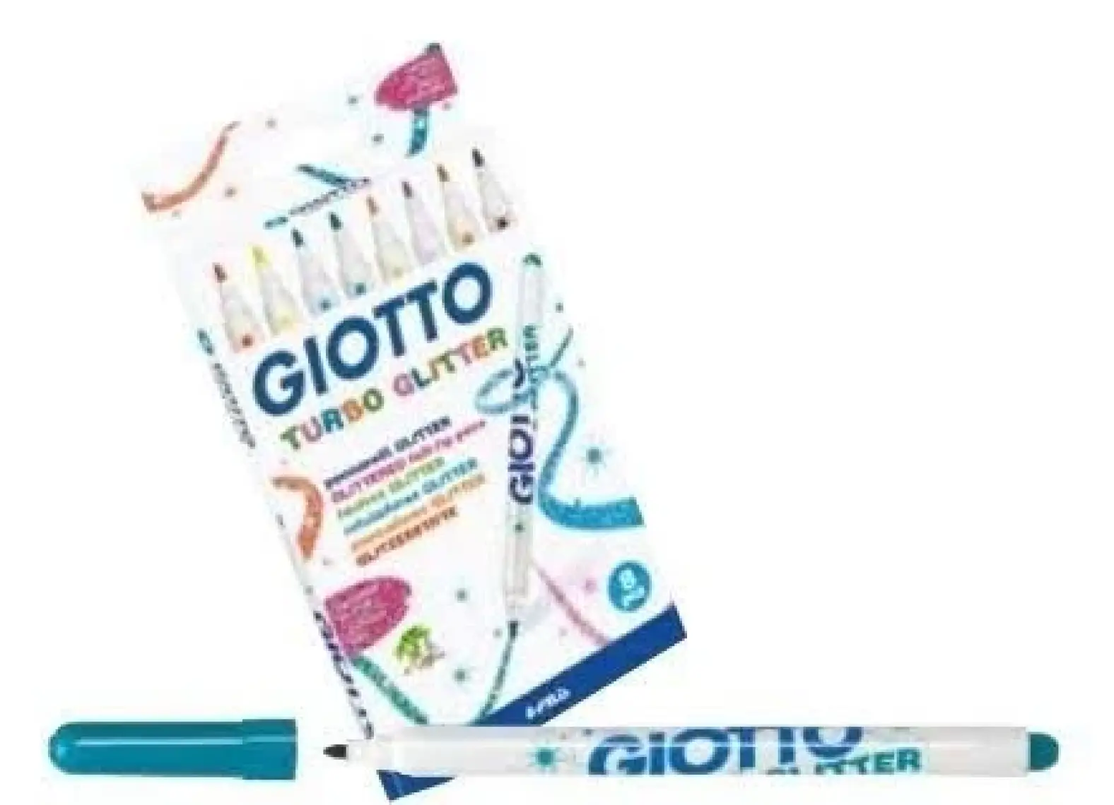 Giotto Simli Keçeli Kalem Turbo Glitter 8'li 425800