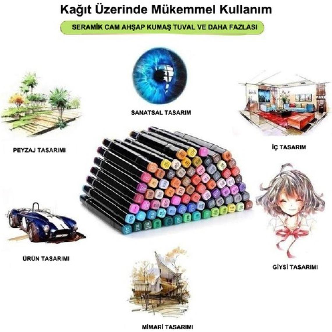 Dodocool 262’LI Çift Uçlu Touch Marker Art Tasarım Kalem Seti Ithal Ürün