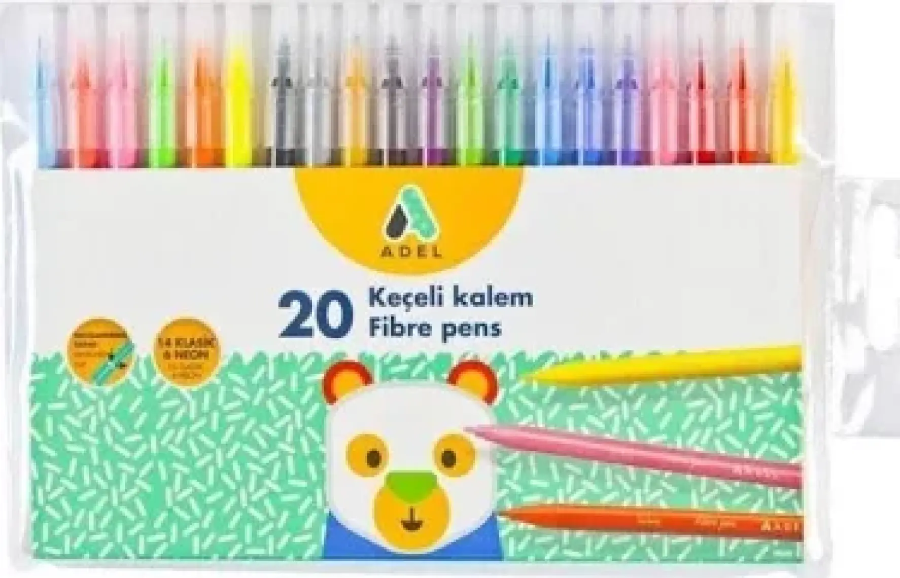 Adel Keçeli Kalem 20 Renk