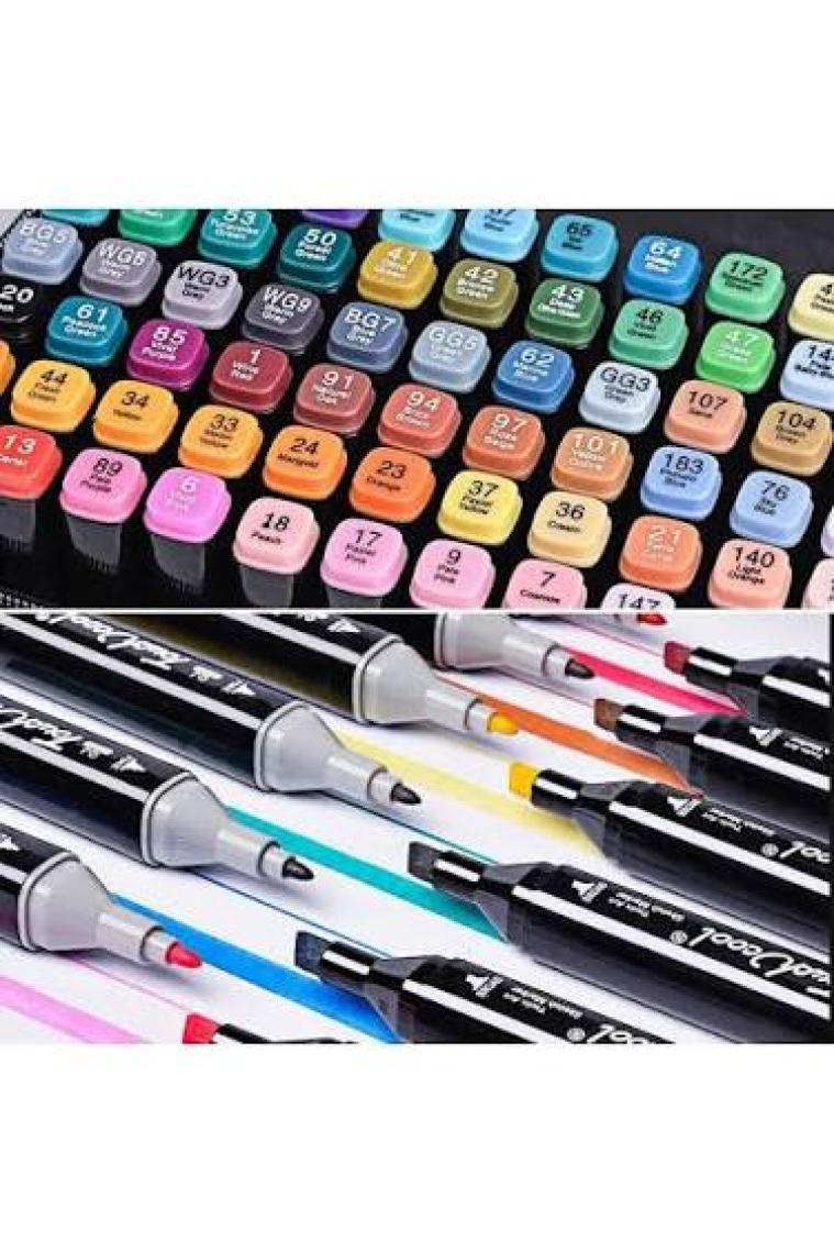 Touch Çift Taraflı Uçlu Marker Keçeli Kalem Seti 36'lı Çantalı Markör