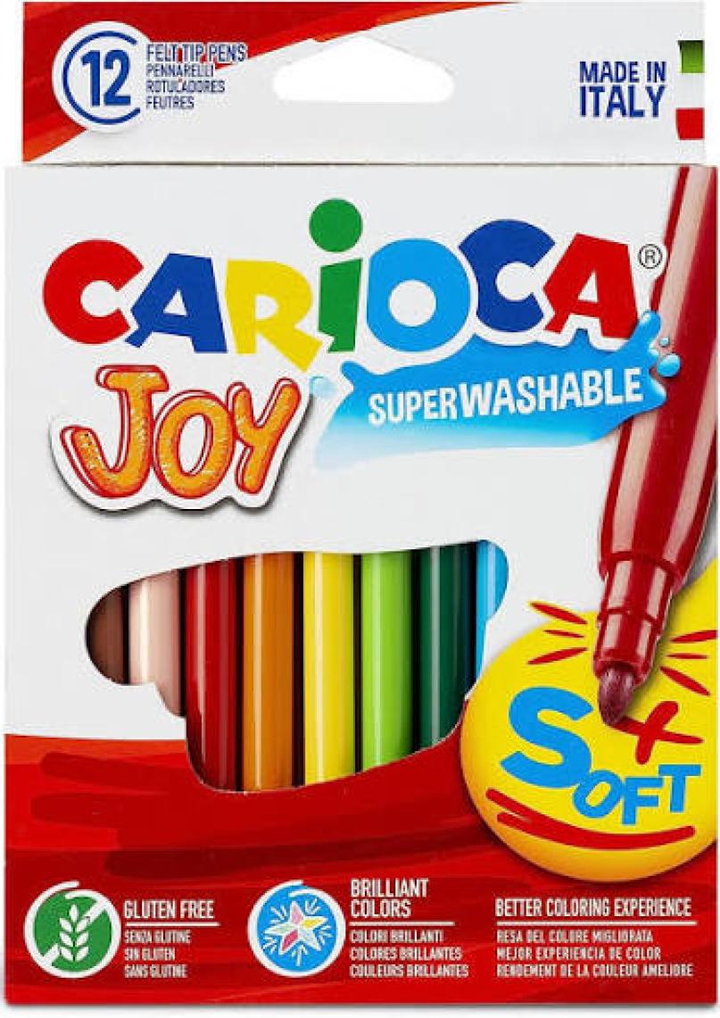 Carioca 12'li Joy Süper Yıkanabilir Keçeli Boya Kalemi / 40614