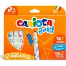 Carioca Jumbo Bebek Süper Yıkanabilir Keçeli Boya Kalemi 12'li