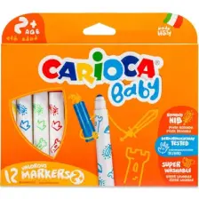 Carioca Jumbo Yıkanabilir Keçeli Boya Kalemi 12li