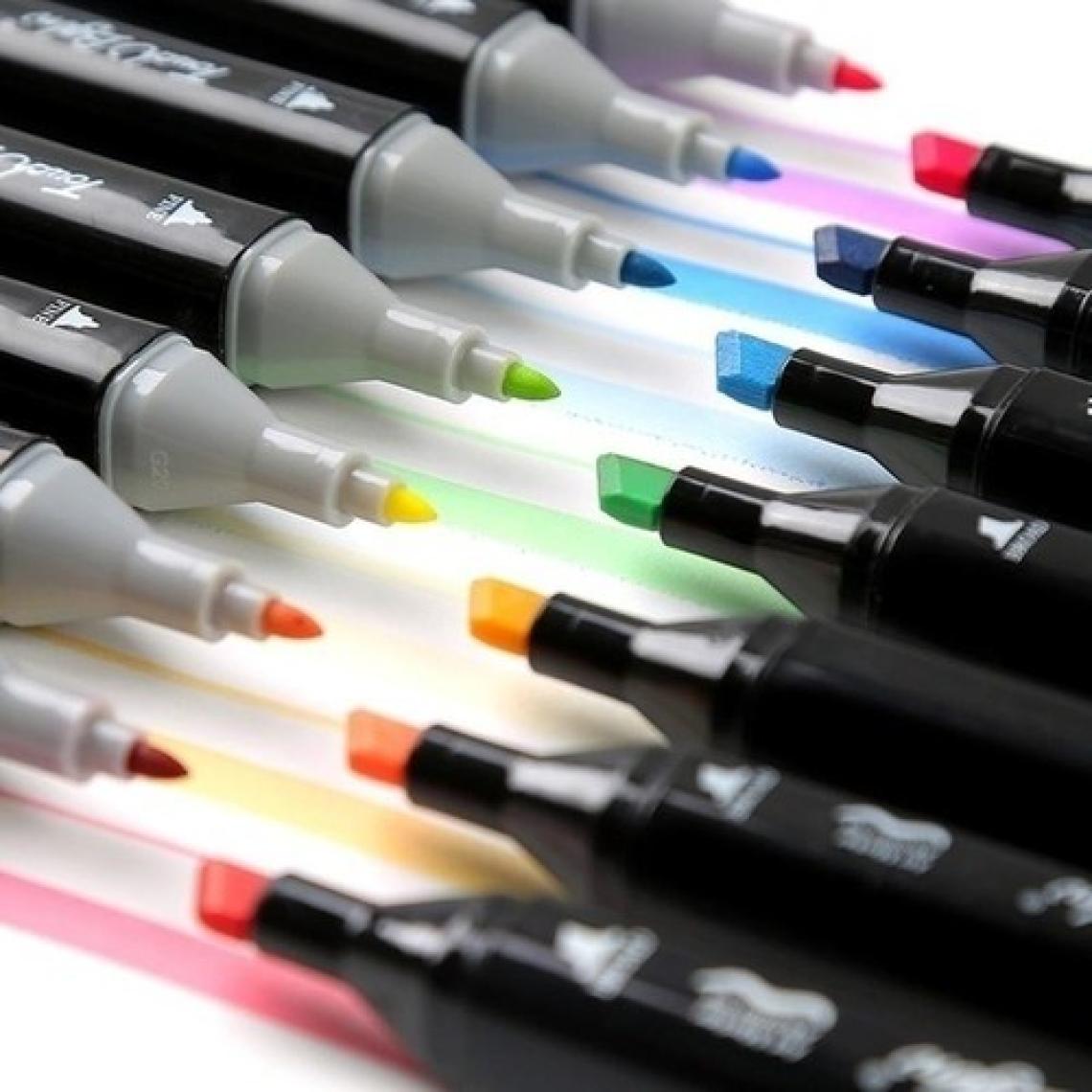 Touch Çift Taraflı Uçlu Marker Keçeli Kalem Seti 80'li Çantalı Markör