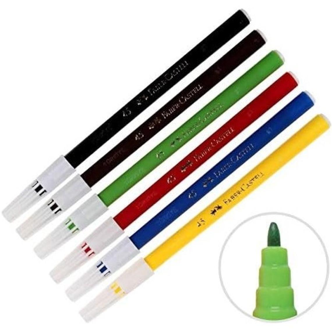 Faber-Castell Keçeli Kalem 20 Renk Yıkanabilir ,Dayanıklı ve Parlak Renkler