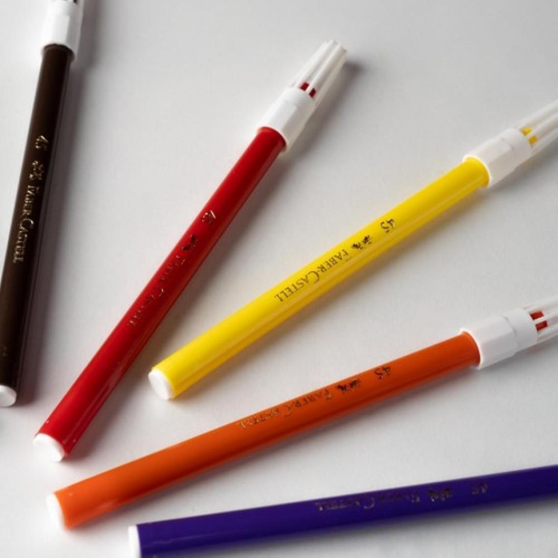 Faber-Castell Keçeli Kalem 20 Renk Yıkanabilir ,Dayanıklı ve Parlak Renkler