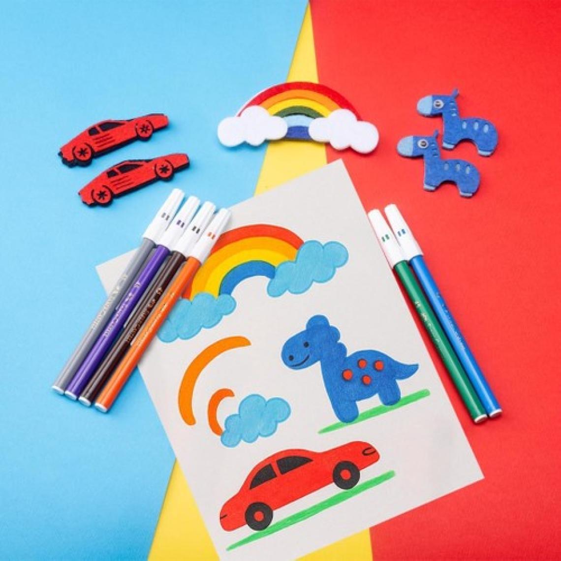 Faber-Castell Keçeli Kalem 20 Renk Yıkanabilir ,Dayanıklı ve Parlak Renkler