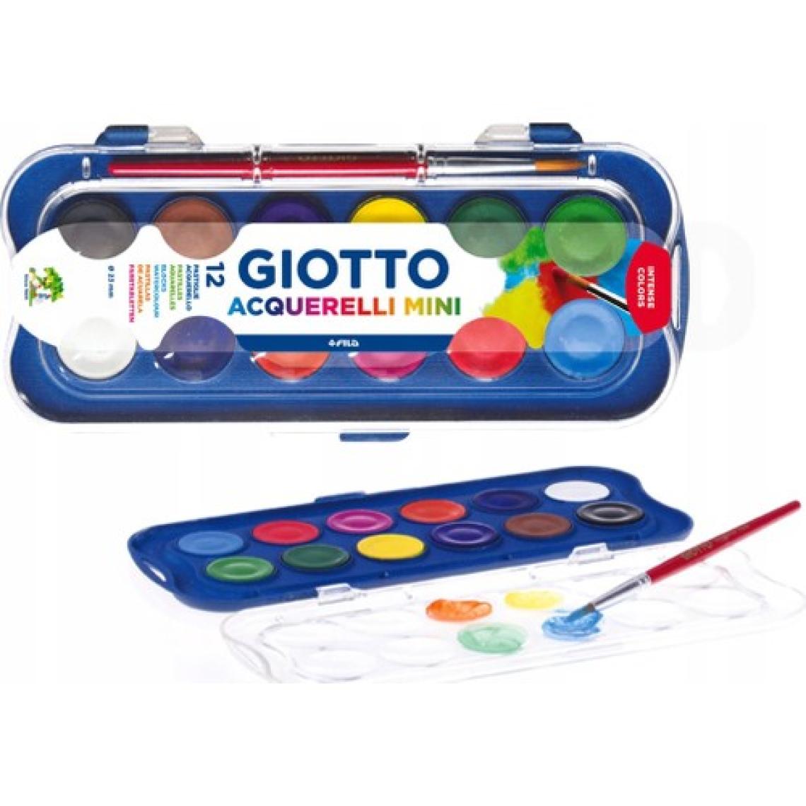Giotto Turbo Keçeli Kalem 12'li + Suluboya Seti 12'li