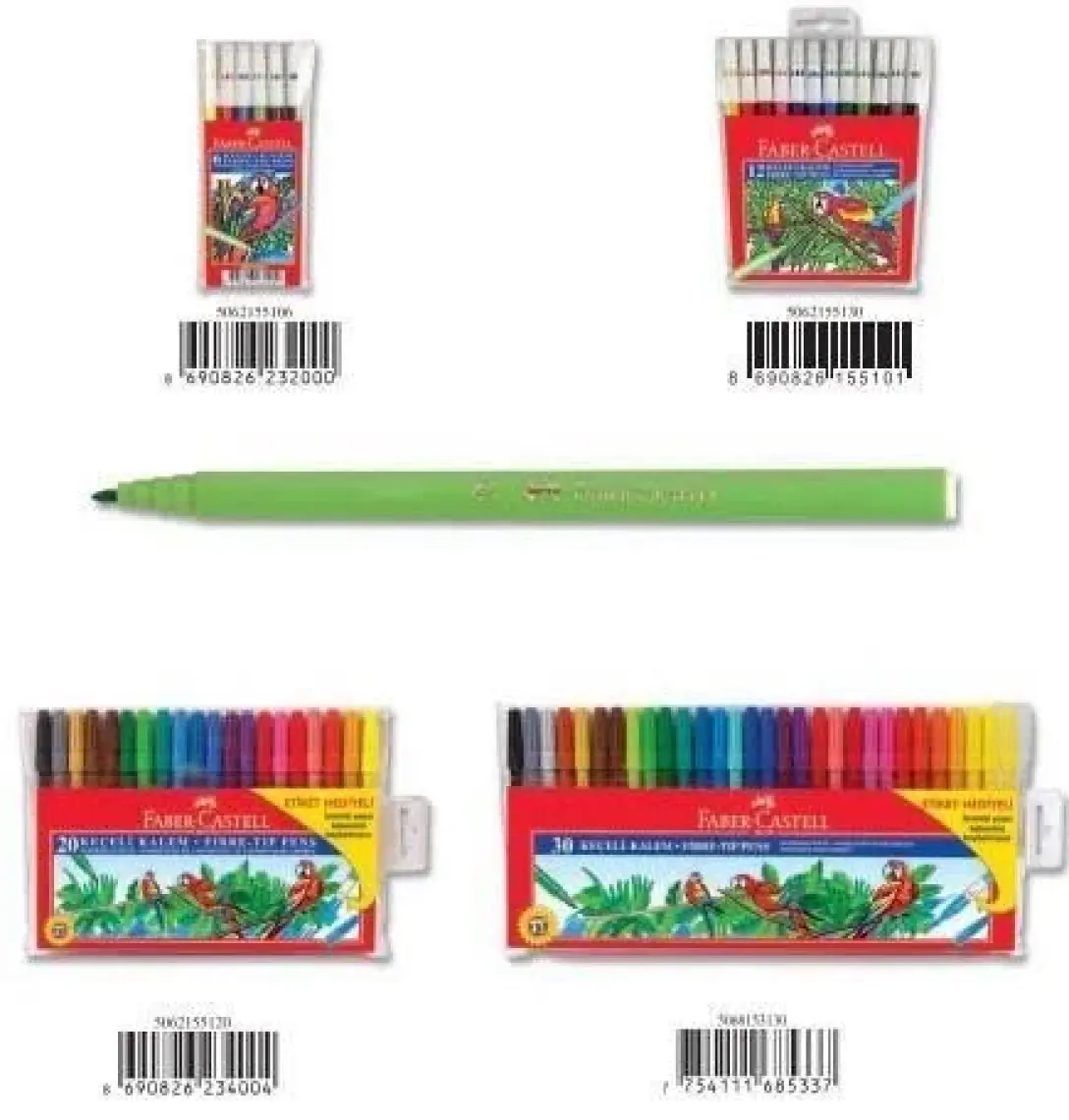 Faber-Castell Keçeli Kalem 12 Renk Yıkanabilir