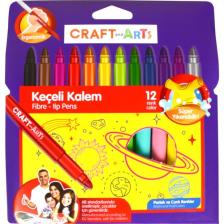 Craft And Arts Keçeli Kalem Jumbo 12'Li