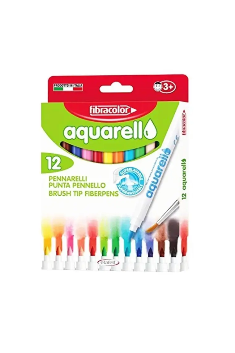 Fibracolor Aquarell 12 Renk Keçeli Kalem 10550