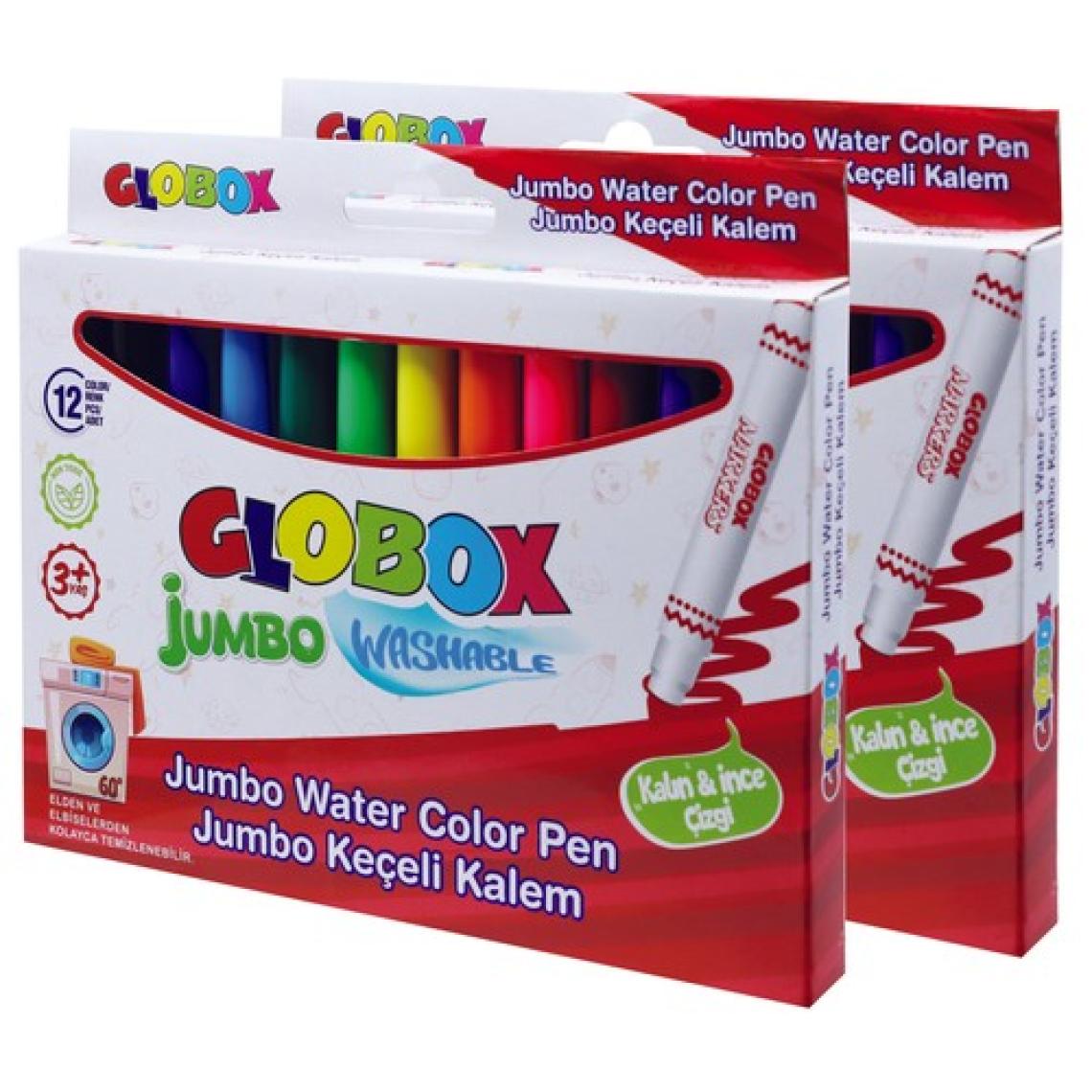 Globox Jumbo Keçeli Kalem Seti12 Renk
