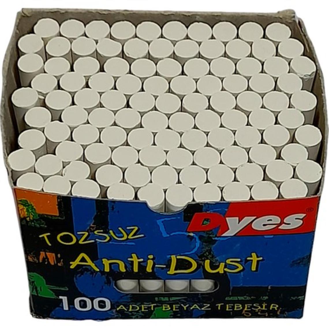 Dyes Karbonat Esaslı Beyaz Tebeşir 100'lü