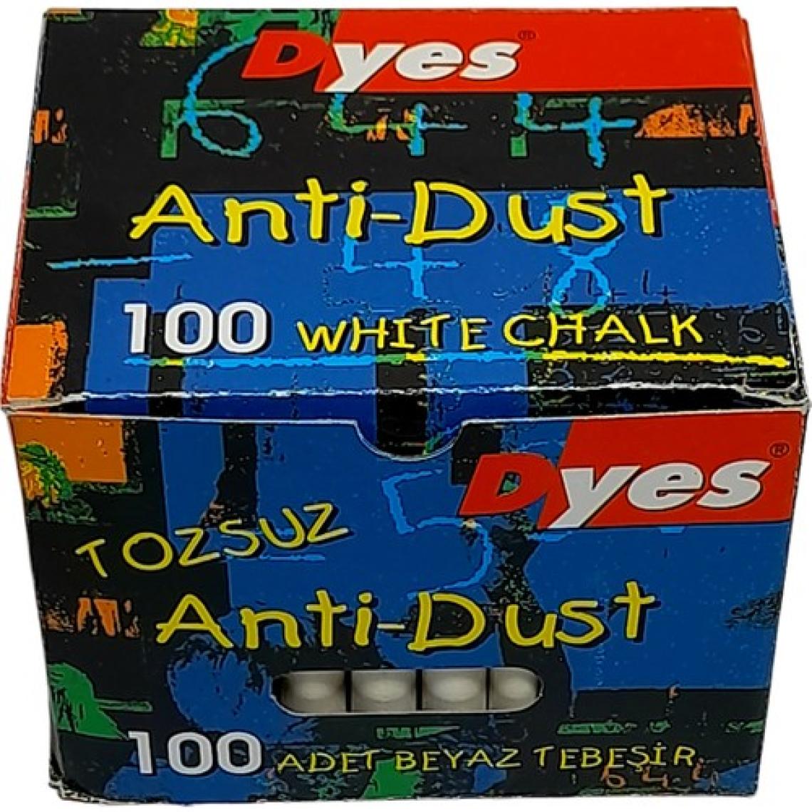 Dyes Karbonat Esaslı Beyaz Tebeşir 100'lü