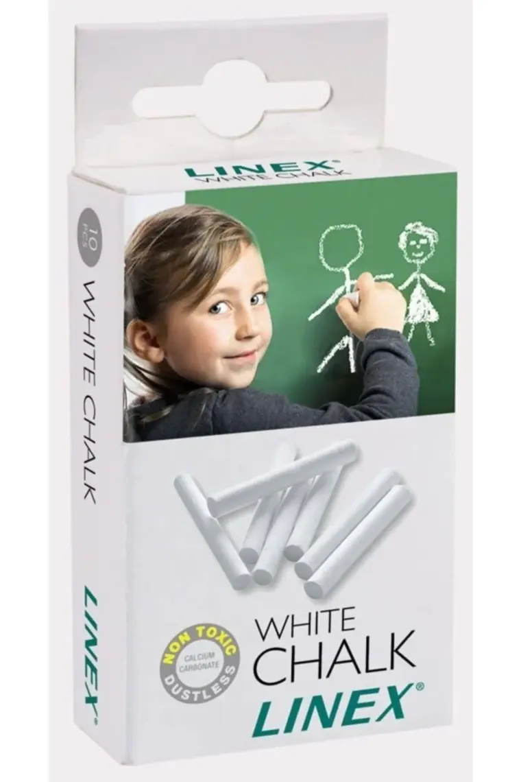Linex Tozsuz Beyaz Tebeşir 10'lu 10 Paket