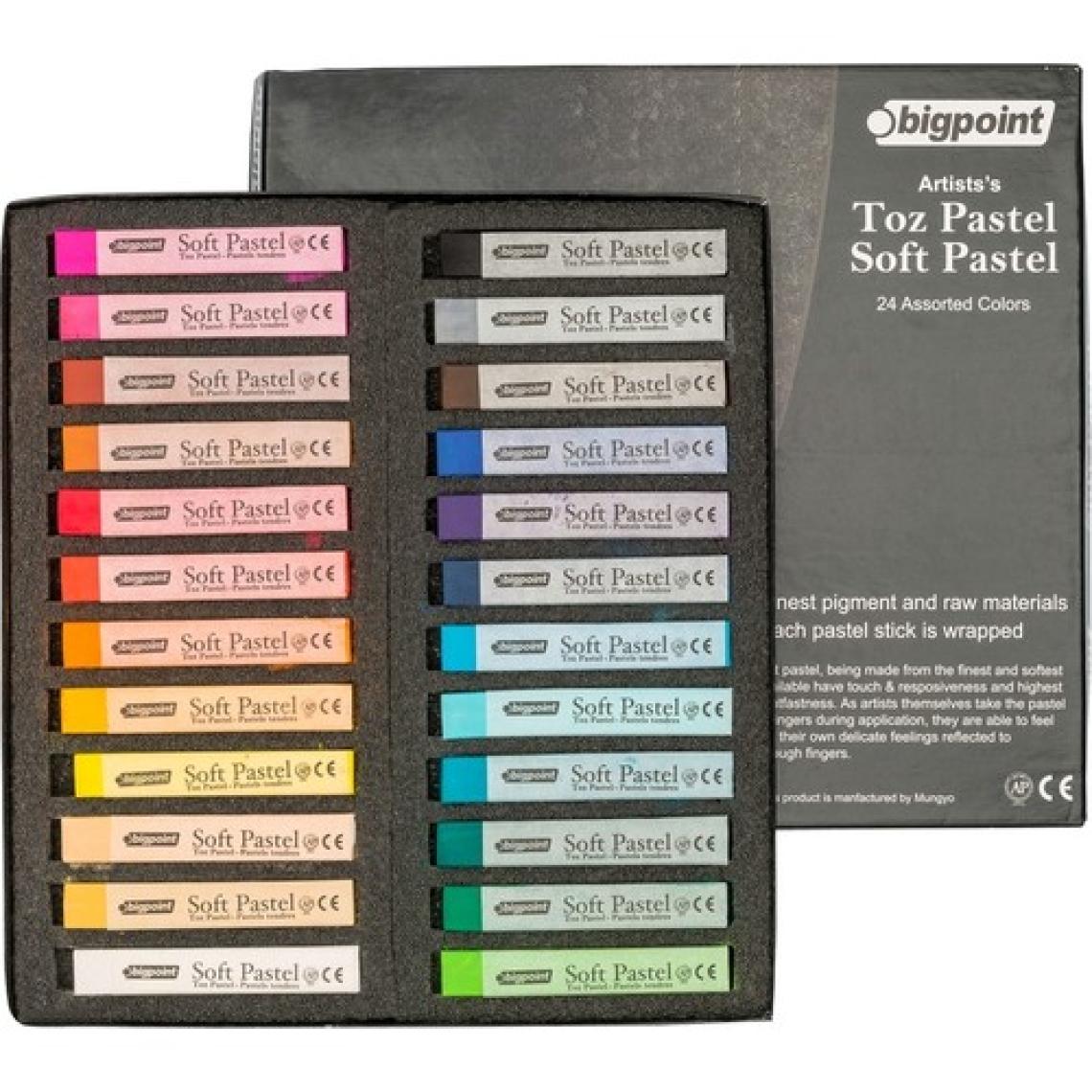 Bigpoint Artists's 24 Renk Soft Toz Pastel Boya