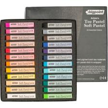 Bigpoint Artists's 24 Renk Soft Toz Pastel Boya