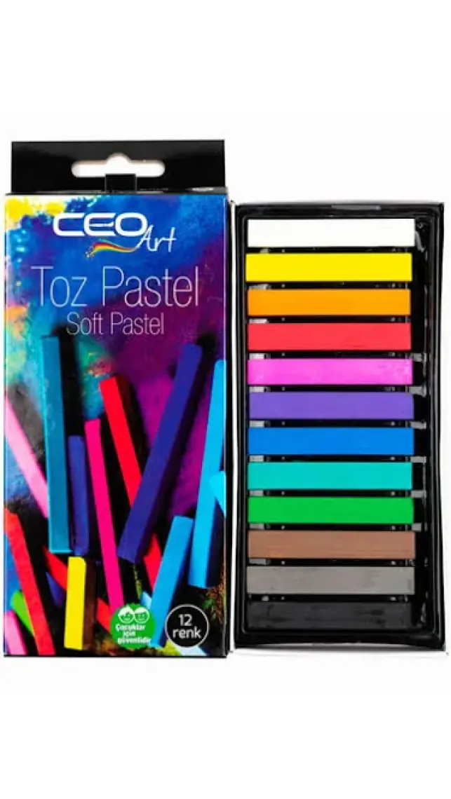 Ceo Art 12'li Toz Soft Pastel Seti