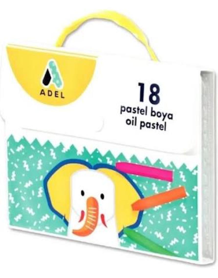 Adeland Pastel Boya 18 Renk Çantalı