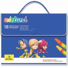 Adeland Pastel Boya 18 Renk Çantalı