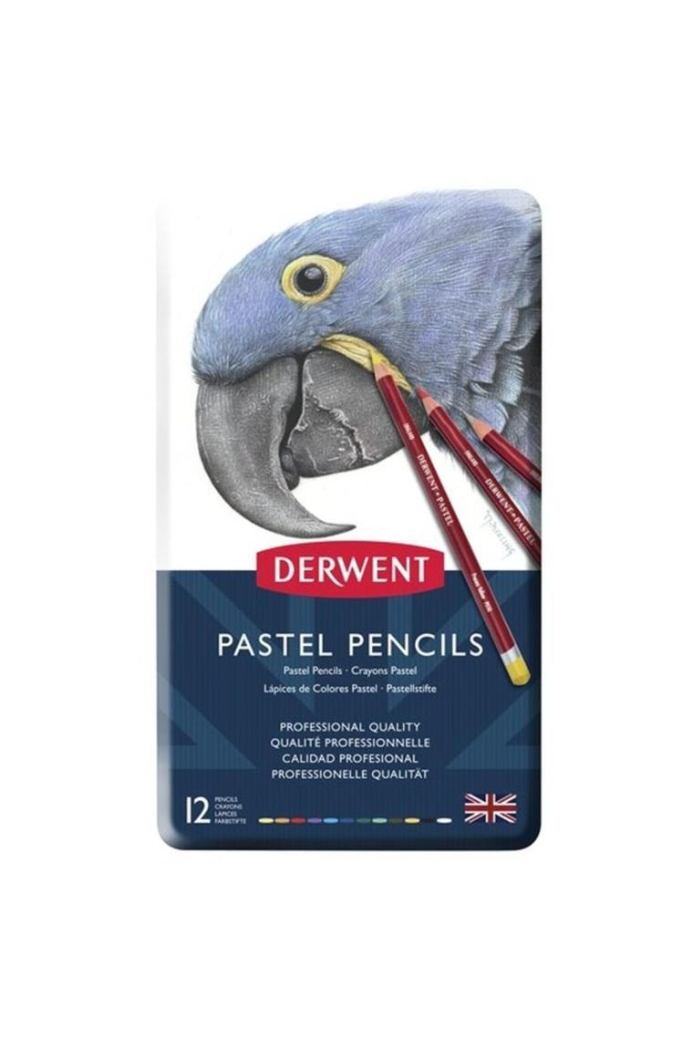 Derwent Pastel Pencils Metal Kutu 12'li Kalem Seti
