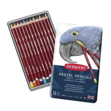 Derwent Pastel Pencils Metal Kutu 12'li Kalem Seti