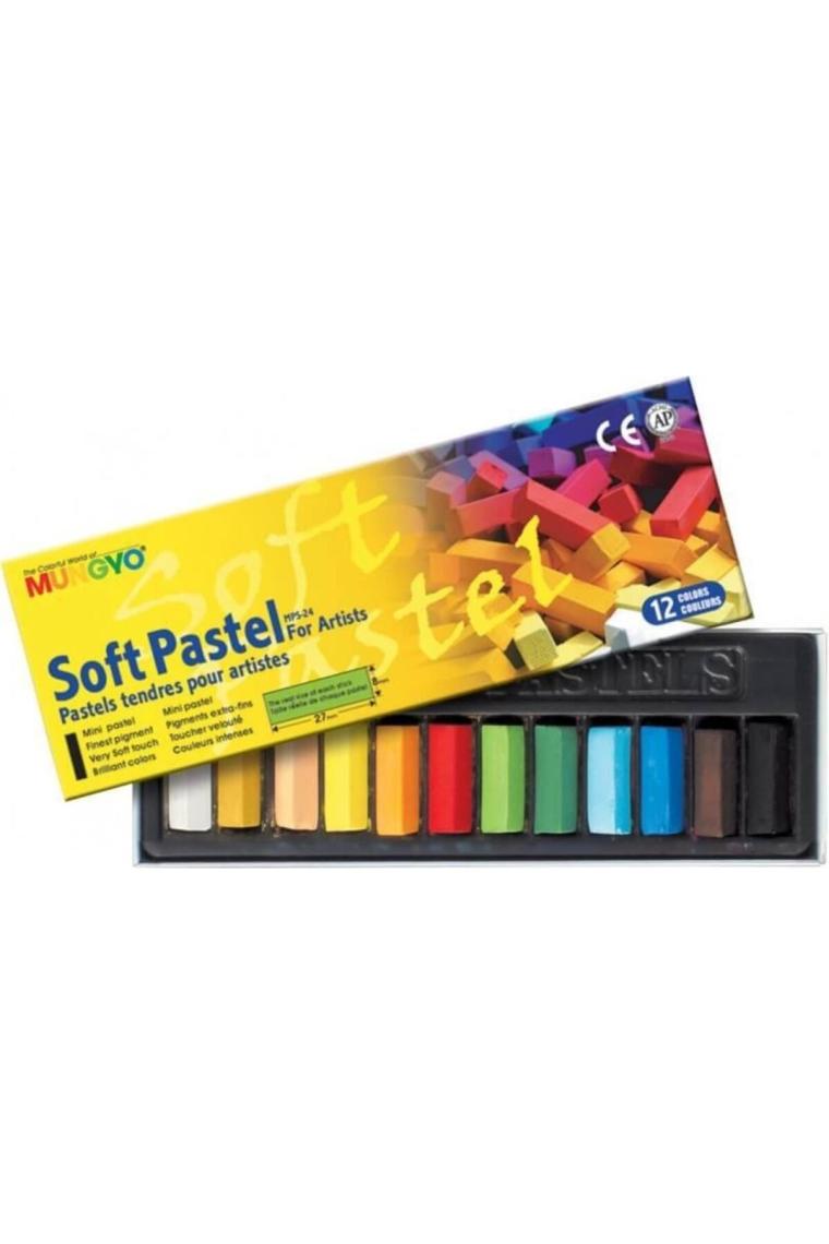 12'li Yarım Boy Toz Pastel (soft Pastel) Set