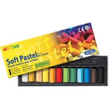 12'li Yarım Boy Toz Pastel (soft Pastel) Set