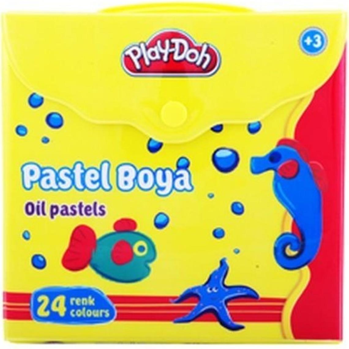 Play-Doh 24 Renkli Pastel Boya Seti (Taşınabilir Çanta ile)