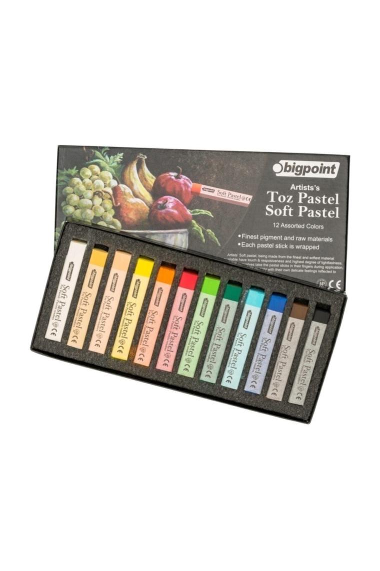 Bigpoint Artists's 12 Renk Soft Toz Pastel Boya