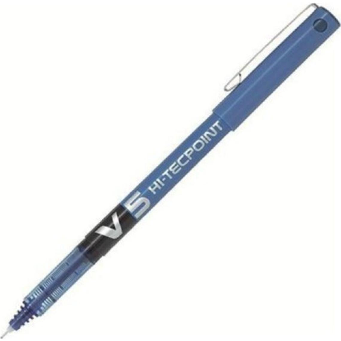 Pilot V5 Hi-Tecpoint Iğne Uçlu Kalem Mavi