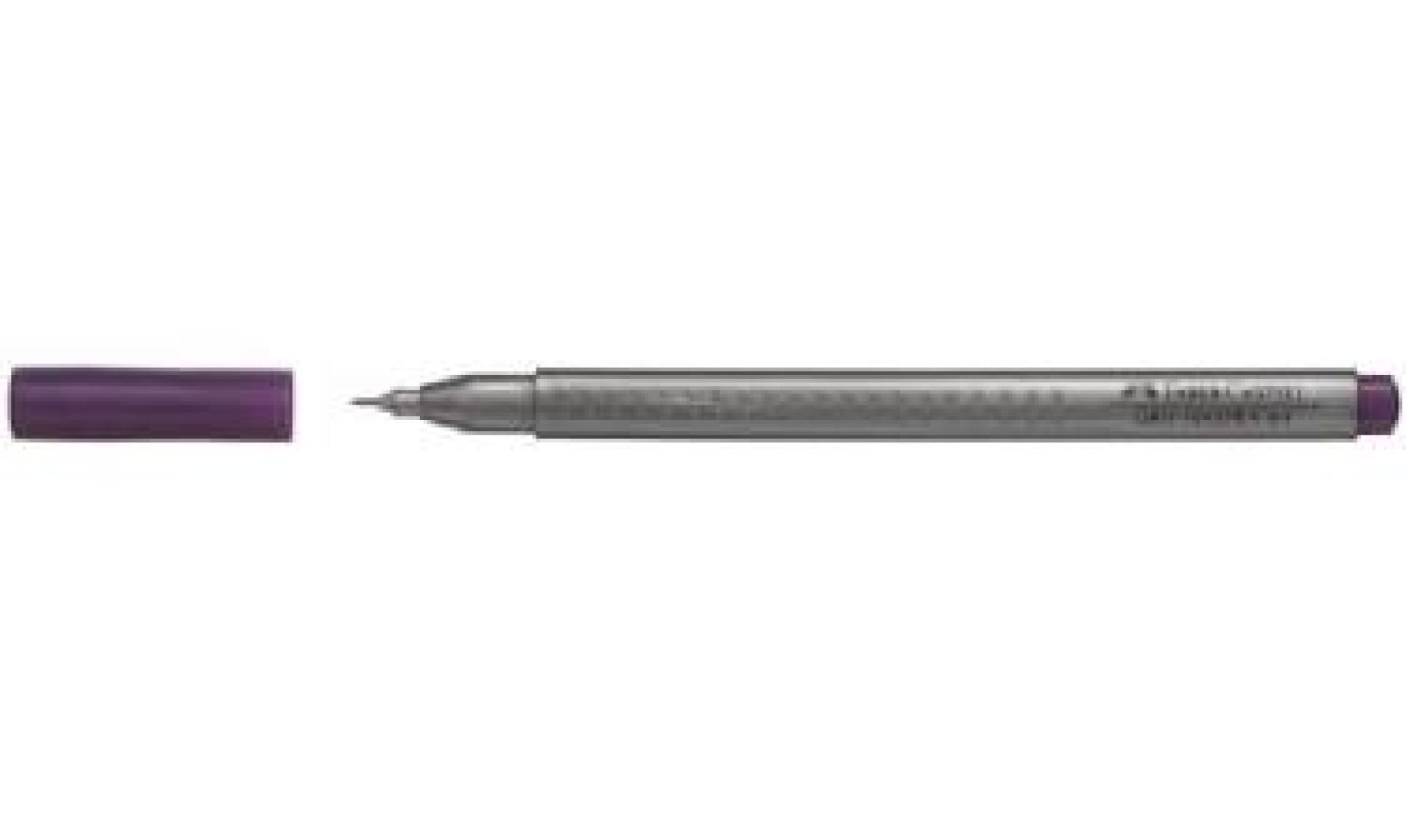 Faber-Castell Grip Finepen 0,4 mm Açık Mor Kalem – Ergonomik Üçgen Gövde, Havalandırmalı Kapak, Tekli