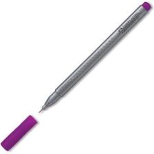 Faber-Castell Grip Finepen 0,4 mm Açık Mor Kalem – Ergonomik Üçgen Gövde, Havalandırmalı Kapak, Tekli