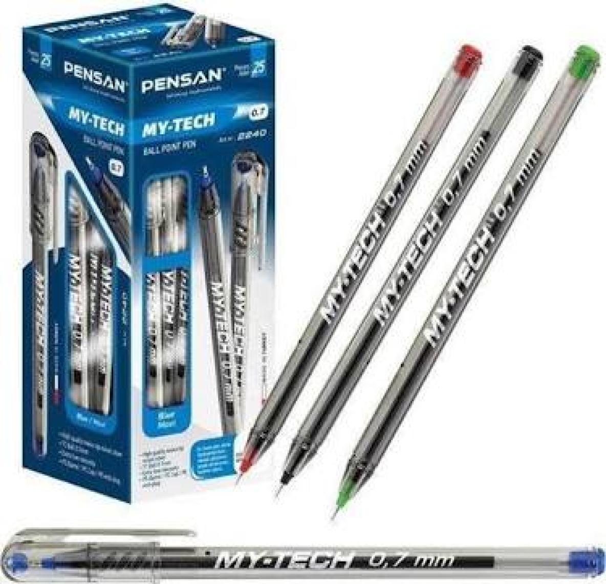 Pensan 2240 Tükenmez Kalem My-Tech 0.7 mm İğne Uç Siyah