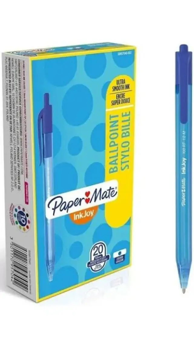 Papermate Tükenmez inkjoy Mavi Basmali 957040 20 li paket