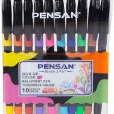Pensan Tükenmez Kalem Sign Up 1 mm Renkli 10'lu