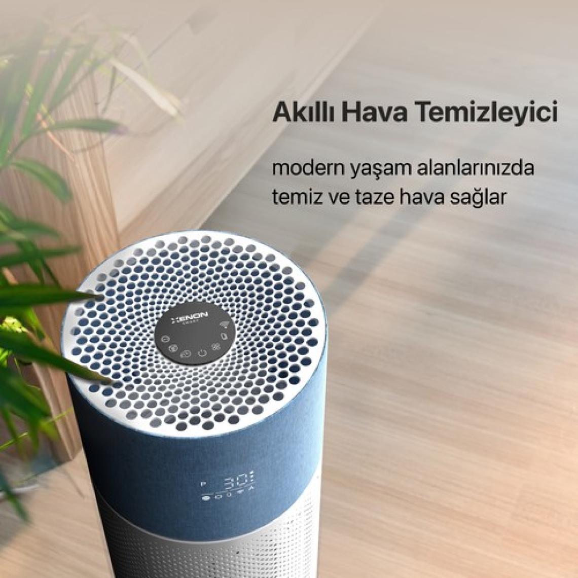 Xenon Smart Akıllı Hava Temizleyici 70 m2 Etkili Air Purifier 3 Katmanlı HEPA13 Filtreli Sessiz Çalışan Hava Temizleme Cihazı X7420