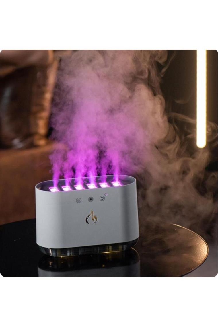 Asua 900 ml Ultrasonik Hava Nemlendirici Buhar Makinesi ve Aroma Difüzörü 6 Spray Rgb Modlu Sese Duyarlı