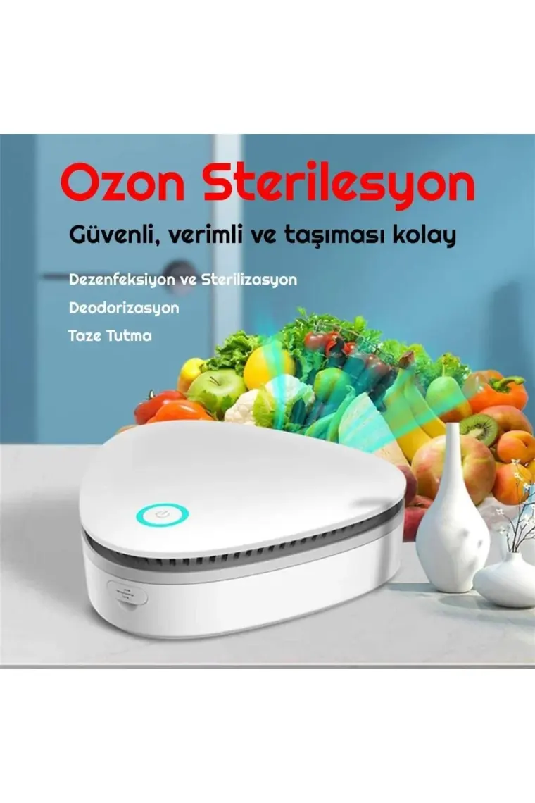 Upway Ozon Sterilizatör Araç Buzdolabı Hava Temizleme Koku Giderici Dezenfeksiyon Cihazı