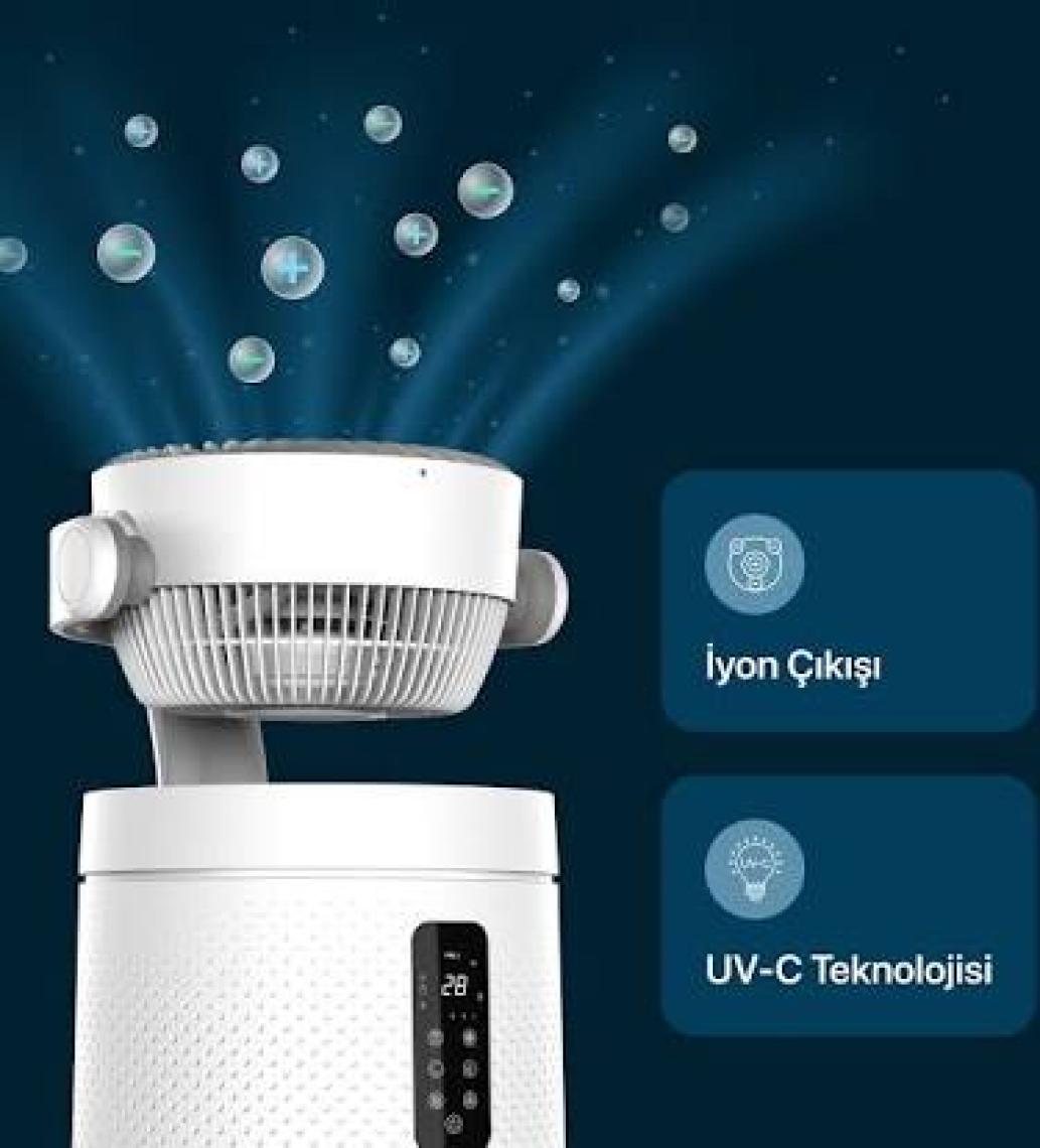Xenon Smart Akıllı Fanlı Hava Temizleyici Aromaterapi Özellikli Air Purifier HEPA13 Filtreli Sessiz Hava Temizleme Cihazı X7422