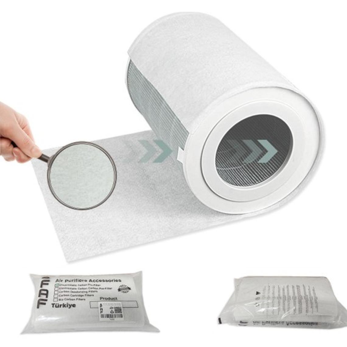 Faf 10 Adet Xiaomi Smart Air Purifier 4 Compakt  EU Uyumlu Gümüş İyonlu Elektrostatik Toz Tutucu Ön Filtre