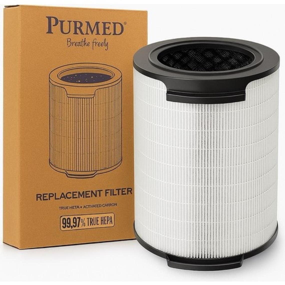 Purmed Philips 1000 Serisi AC1711 / AC1715 Uyumlu FY1700/30 H13 HEPA + Aktif Karbon Filtre – Yedek Filtre Seti