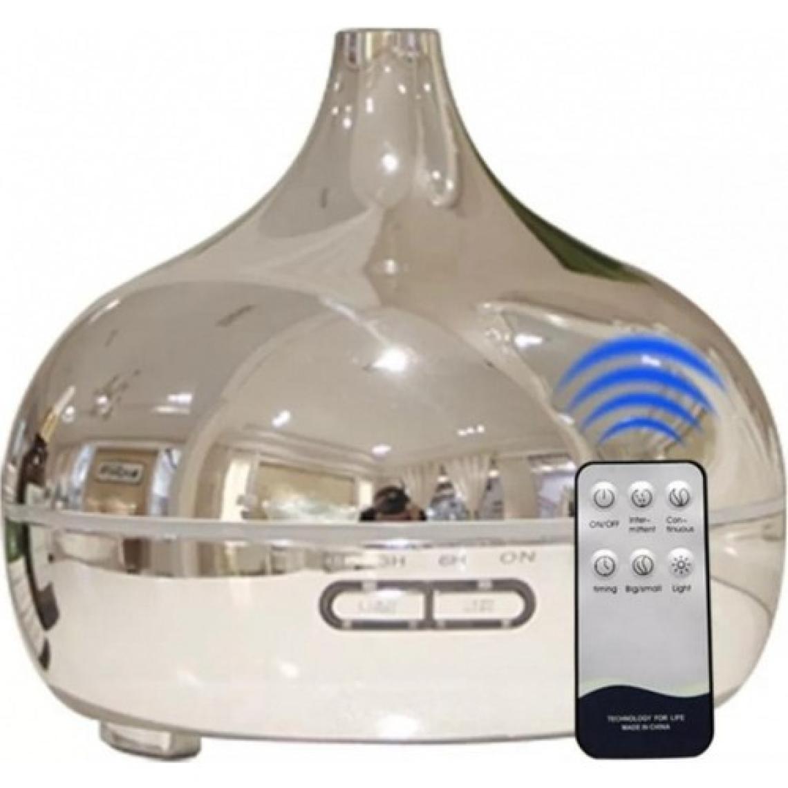 Vothoon Gümüş Vazo Model Rgb Işıklı Hava Nemlendirici Oda Kokusu Aromaterapi Difüzör 550 ml
