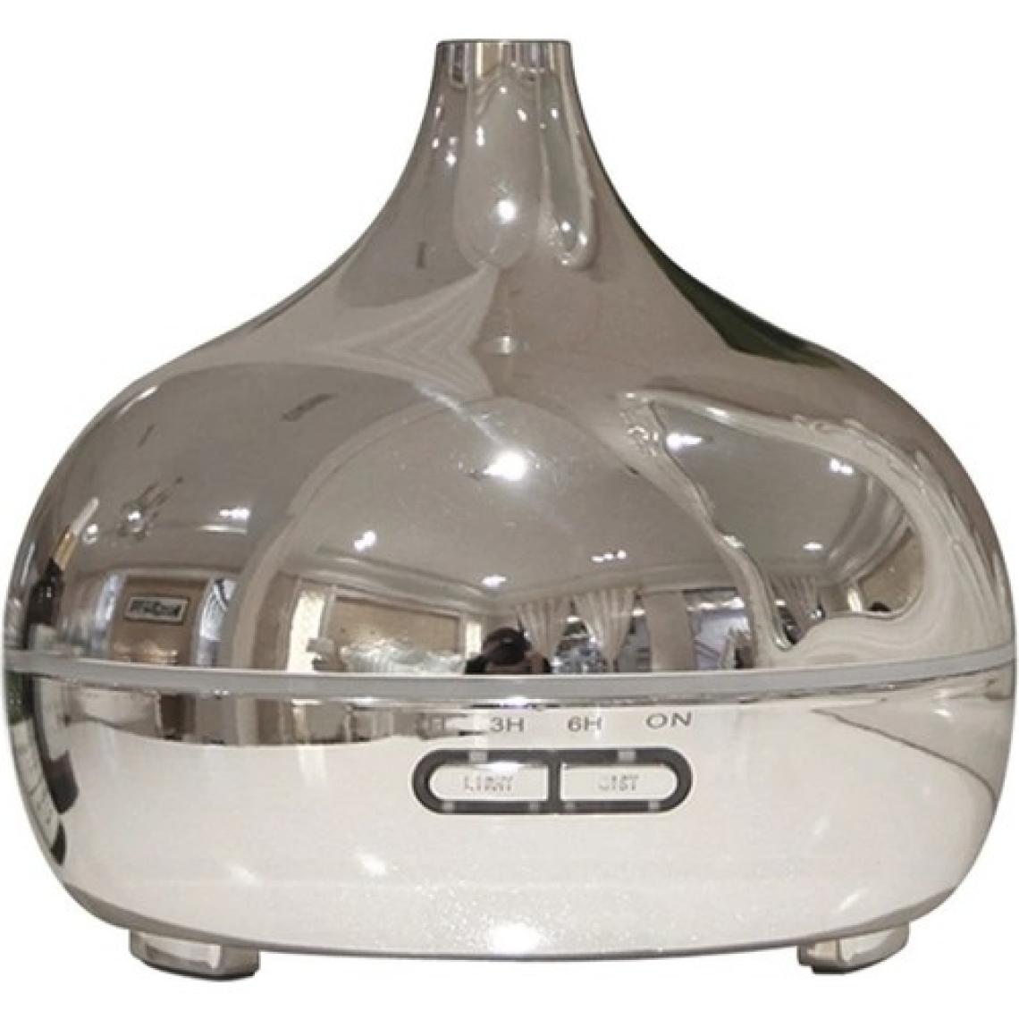 Vothoon Gümüş Vazo Model Rgb Işıklı Hava Nemlendirici Oda Kokusu Aromaterapi Difüzör 550 ml